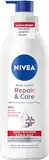 NIVEA Body Lotion Repair & Care, Körpercreme für sehr trockene Haut & zur Linderung von Spannungsgefühlen, Körperlotion mit Glycerin, Niacinamid & Provitamin B5t (250 ml)