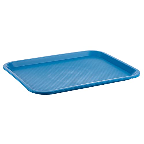 APS 539 Fast Food-Tablett, bruchsicher, Made in Germany, 35 x 27 x 2 cm, blau