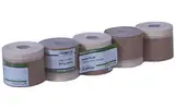 5 x Colorus Malerkrepp Abdeckpapier PLUS | Masking Tape mit Klebeband 10 cm x 25 m Masker Tape | Kreppband mit Malerabdeckpapier für Innen | Malerpapier Klebeband Papier zum streichen