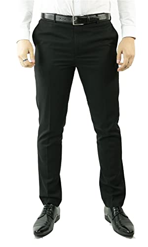 TruClothing.com Smoking-Hose für Herren, Hochzeit, Abschlussball, Satin-Streifen, Classic Tux Schwarz - schwarz 54