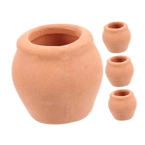 BESPORTBLE 4 Stück Sukkulenten Blumentopf Pflanztopf Blumentöpfe Kleine Unternehmen Verpackungsbedarf Kinderzimmer Blumentöpfe Kleiner Zaun Mini Tontöpfe Pflanzgefäß Blumentöpfe
