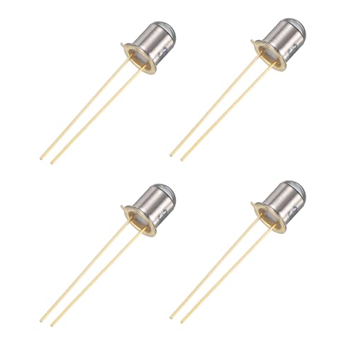 PATIKIL 5mm Fotodiode 4 Pack Foto Transistoren Fotodioden Lichtempfindliche Dioden Sensoren Rundes Objektiv für Elektronik Projekt