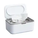 Doiyislem Feuchttücher Spender - Taschentuchbox Taschentuchspender, Feuchttücher Box Mit Deckel Für Erwachsene, Spender Halter, wasserdichte Und Versiegelte Aufbewahrungsbox, 19 X 13,5 X 7,5 cm