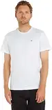 Tommy Jeans Herren T-Shirt Kurzarm TJM Original Slim Fit, Weiß (Classic White), M