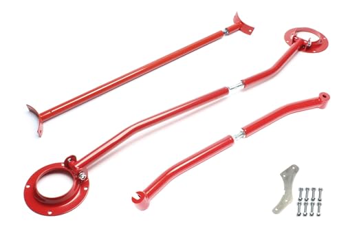 TA Technix Domstrebekit verstellbar aus Stahl in der Farbe rot, eintragungsfrei, Art.-Nr. SDSKITG2