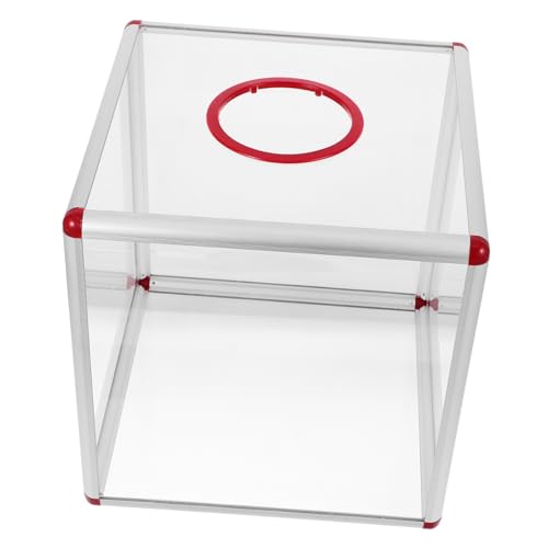 TOPPERFUN Kasten Tombola-Preisbox Spendenboxen für Fundraising Spende Dose Tombola für Tickets Tombolaboxen für Tickets Tombola-Los-Inhaber Tombolapreise für Erwachsene Acryl Transparent
