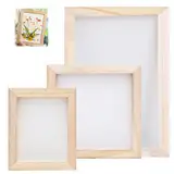 3 Stück Papierherstellung Rahmen, 3 Größen Papierschöpfrahmen Schöpfrahmen für DIY-Papierhandwerk Papermaking Hand Molds für DIY-Papierherstellung, handgemachte Malerei(15*18+20*20+20*30cm)