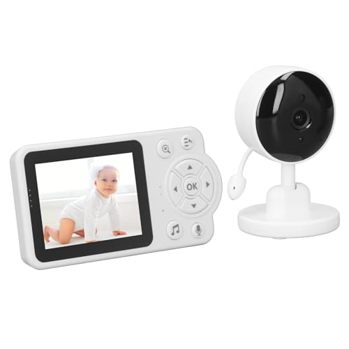 Nachtsicht-Babyphone, Kabelloses Babyphone, 2,8-Zoll-Bildschirm, Baby-Überwachungskamera, Digitale Verschlüsselung, Zoom, 2-Wege-Audio, Schrei- und Bewegungserkennung,