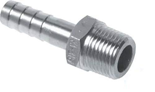 Gewindetülle Gewinde NPT 3/8" - 9 mm, 16 bar Edelstahl Schlauchtülle Schlauchverbindung