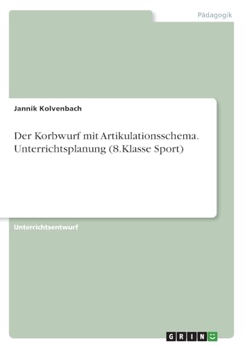 Der Korbwurf mit Artikulationsschema. Unterrichtsplanung (8.Klasse Sport)