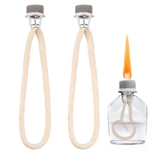 2 Stück Öllampen Docht, 17cm Duftlampe Docht mit Katalytischem Brenner, Docht für Öllampen, Lampe Ersatzdocht, Katalytische Lampe Ersatz Docht für Katalytischer Brenner Diffusor Aromatherapie