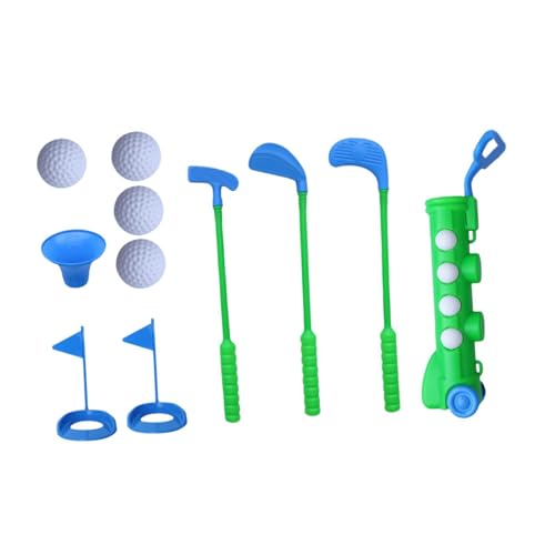 Aymzbd Kinder Golfset 3-5Jahre, Einziehbare Golfschläger Kinder, Mini Golfschläger und Golfbälle, Lustige Golfspiele mit Übungsloch, Frühes Lernspielzeug Golfspielzeug für Indoor Outdoor, GrÜn