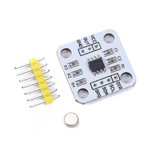 Ohulelks AS5600 Magnetischer Encoder -Magnetinduktionswinkel -Messsensor 1PCS AS5600 Magnetischer Encoder 12 -Bit -Hochgenauigkeit 1PCs