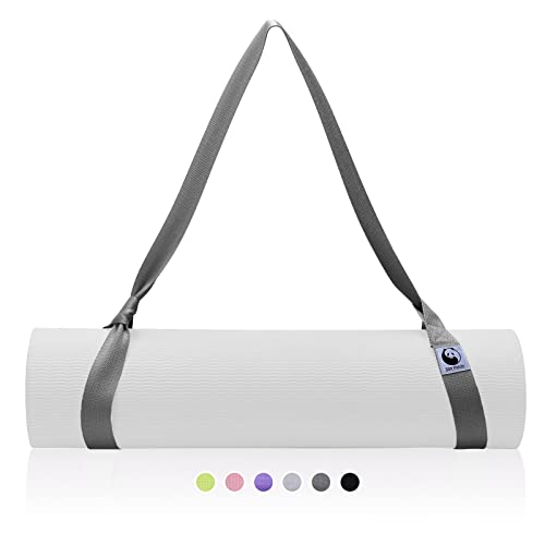 Slim Panda Tragegurt Yogamatte aus Baumwolle, Verstellbare Yogamatten-Carrying Strap für alle Yogamatten Größen, Elastisch Yoga Gurt für Pilates,Dehnen und Fitness