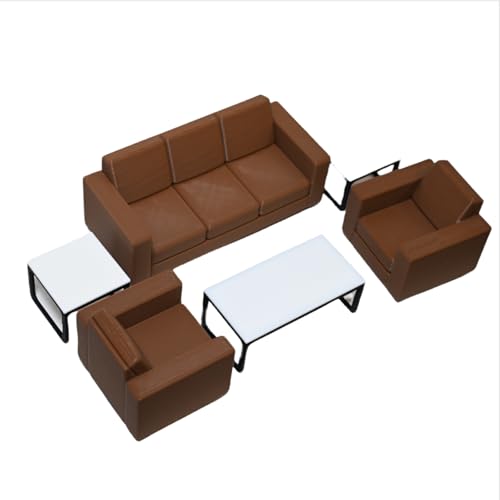 1:18 Diorama Simulation Lounge Sofa Tisch Modell Möbel Sitzset Garage Auto Ausstellungsraum Szene Display Requisiten Modell Zubehör Ornament (C Set)