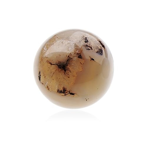 NKlaus Achat Dendriten Edelstein Landschafts-Achat 30mm Kugel Energiebalance Naturstein 14893