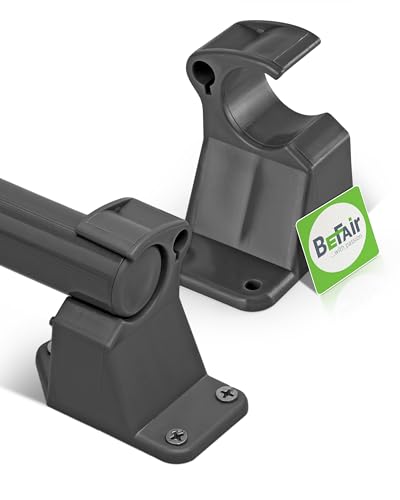 Stehtisch Fuß Zubehör Ersatzteil Scharnier Halter Raster Klemme Plastik Anthrazit (1, Klemmhalter offen)
