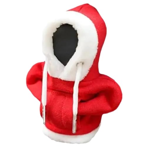 Proypiax Weihnachten Gangschaltung Hoodie-Abdeckung, Schaltknauf Hoodie Shifter,Schalthebel Hoodie, Schaltknauf Überzug Für Auto Schalthebel Dekoration Zubehör