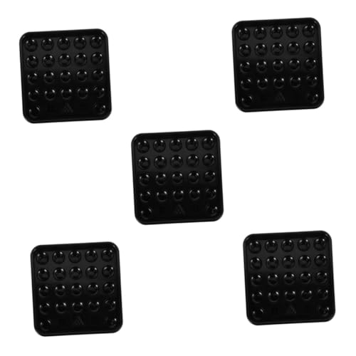 BESPORTBLE 5st Billard-aufbewahrungstablett Zahnpasta Zahnbürstenhalter Billardprodukte Billard Tassenrahmen Zahnbürstenbecher Pool-Party- Gegenstände Lanyard Kühlregal Black Plastik