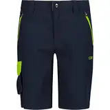 CMP Kinder Shorts, b.blue-Limegreen, 152