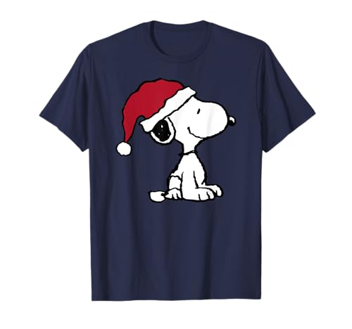 Peanuts Weihnachtsmütze Snoopy Halbarm T-Shirt