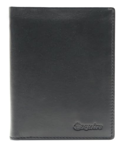 Esquire New Silk Passport Card Holder Black