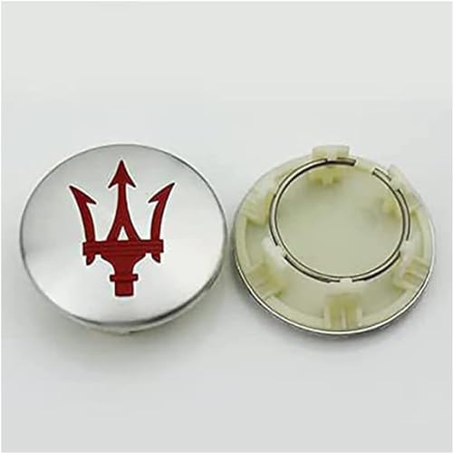 Nabendeckel für Maserati Levante Quattroporte Ghibli Granturismo 55mm,wasserdicht Radnabenkappen, Felgenkappen,Felgendeckel,Nabenkappen,Radnaben-Mittelabdeckungen,C