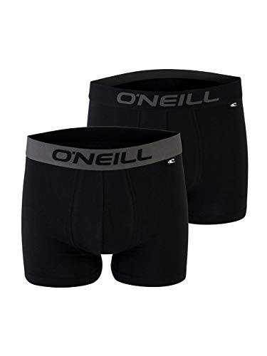 O'Neill Herren Basic Boxer-Short | Sport-Unterwäsche für alle Anlässe im 2er Set | Schwarz XL