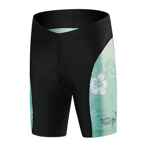 SXSHUN Kinder Jungen Radtrikot Set Mädchen Fahrradtrikot Atmungsaktiver Fahrradanzug Kurzarm Trikot+Kurz Radhose mit Sitzpolster Radsport, 122-128