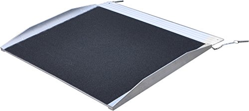 Rollstuhlrampe Aluminium Rollstuhl Rampe Auffahrrampe für Rollstühle Rollatoren 91cm