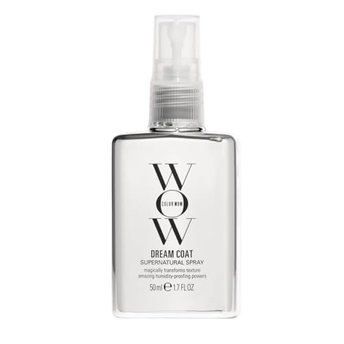 Color Wow Dream Coat Anti Frizz Spray für superglattes Haar, Hitzeschutz für Haare hält bis zu 3 Haarwäschen, Glanzspray für geschmeidige Haare, 50ml