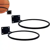 Basketball-Wandhalterung, Basketball-Wandhalterung | Kunstregal aus Metall mit Regalhalterung – Regalhalterung aus Metall, Wandhalterung für Sportbälle