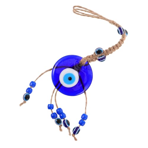 CONGARTENO Türkisch Blau Böser Augenhängedekor Glas Für Heimauto Einzigartige Design Blaues Glas Augen Anhänger Feng Shui Schutz Zauberer Böser Augen Zauber Türkischer Schmuck