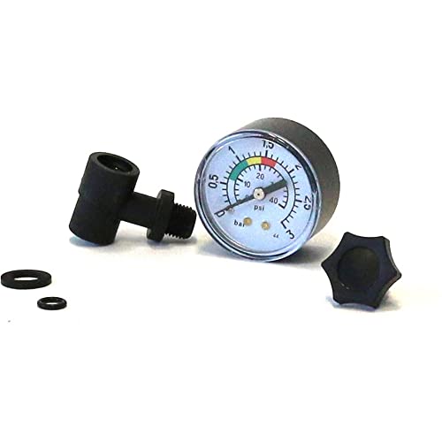 Manometer 1/8" Anschluß inkl. T-Stück und O-Ringen