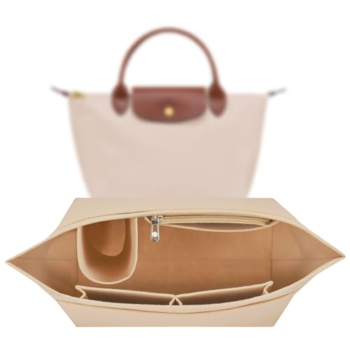 Organizer für Longchamp Tasche,Taschen Organizer für Longchamp S,Organizer für Longchamp Pliage S,Purse Organizer, Multi-Pocket Felt Handbag Organizer for Insert Wallet Organizer for Longchamp