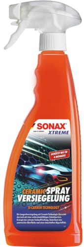 SONAX XTREME Ceramic SprayVersiegelung (750ml) überzieht den Lack mit einer Schutzbarriere, schützt vor Schmutz und Insekten. DIE Auto Keramikversiegelung schlechthin, Transparent, Art-Nr 02574000