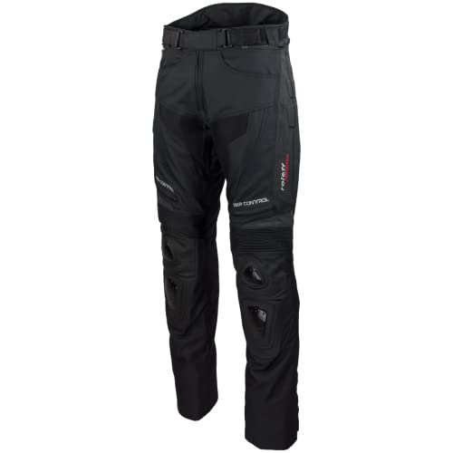 Roleff Racewear Motorradhose Textil/Mesh und Leder, Schwarz, Größe M