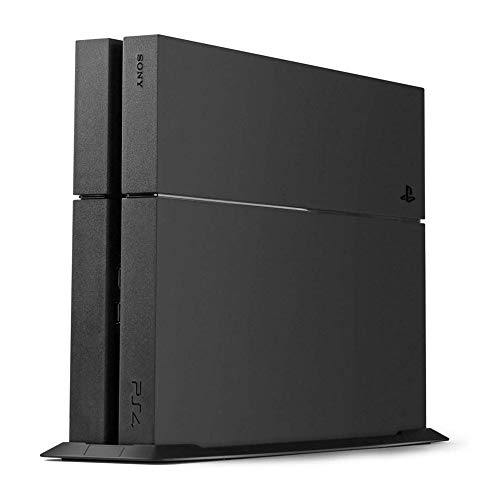 PS4 Vertikaler Standfuß für Playstation 4 mit integrierten Kühlschächten und rutschfesten Füßen, Schwarz (Not for PS4 Slim & PS4 Pro)