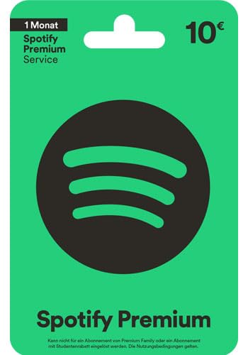 Spotify Premium €10 (Versand per E-Mail - Code kann nur in Österreich eingelöst werden, Code ist nicht in Deutschland verfügbar) Standard | PC/Mac Code