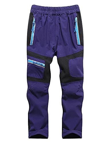 Echiondon Kiner Hose Schnelltrockend Dünn Leicht Sommer Sport und Freizeit Wanderhose Trekkinghose Mädchen Jungen Navy S