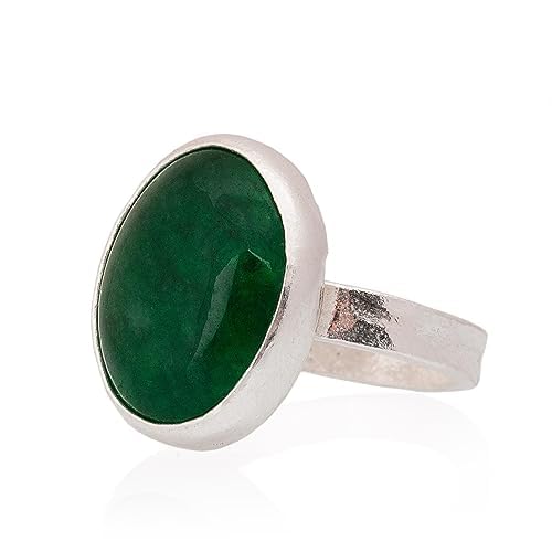 Jade Ring, Jade Frau Ring. Ovaler Jade Ring. Silber Jade Ring. 925 Sterling Silber Jade Ring.