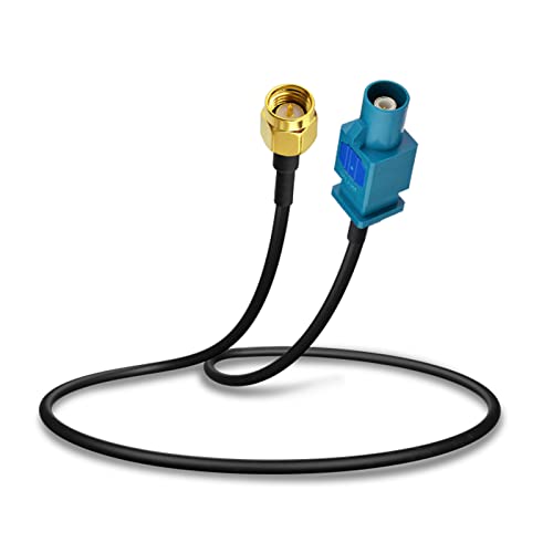 Bingfu Fakra Z Stecker auf SMA Stecker Auto Antenne Verlängerungskabel 30cm für Autoradio Android Head Unit GPS Navigation FM Radio Sirius XM Satellitenradio 4G LTE TEL Telematik Bluetooth Modul