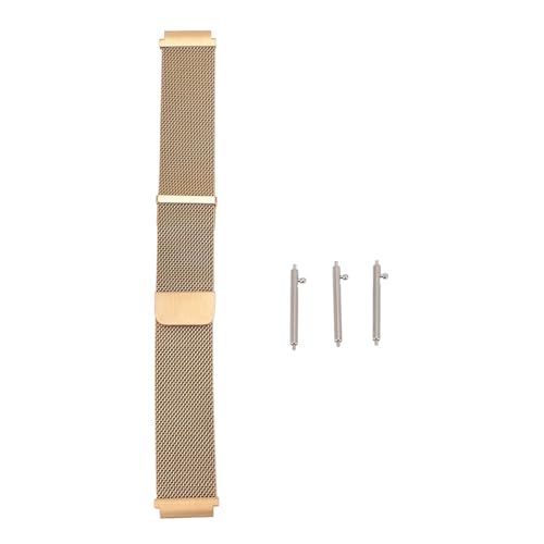 Tbest Uhrenband, Leichter Atmungsaktierbarer Magnetischer Edelstahl Uhren -Armband für GT4 mit Gewebten Gurt