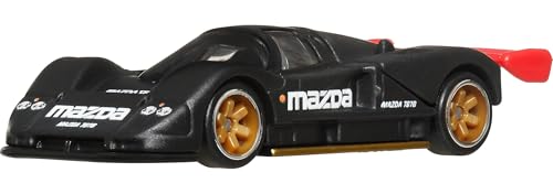 Hot Wheels Premium Car Culture Spielzeugauto zum Sammeln, Maßstab 1:64, Mazda 787B, Hammertropfen-Fahrzeug mit echten Reiter-Reifen