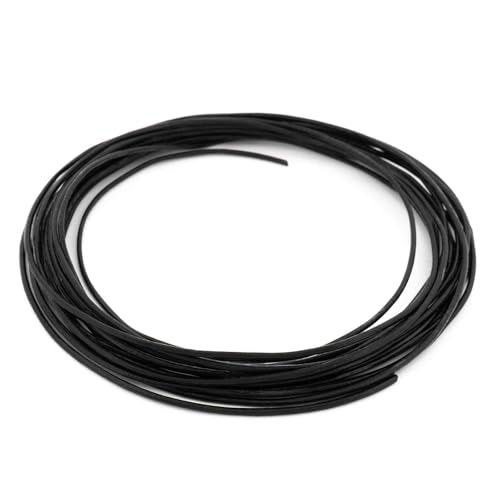 Vintageparts echtes Lederband 1 mm in Schwarz 4 Meter zum Schmuck selber basteln
