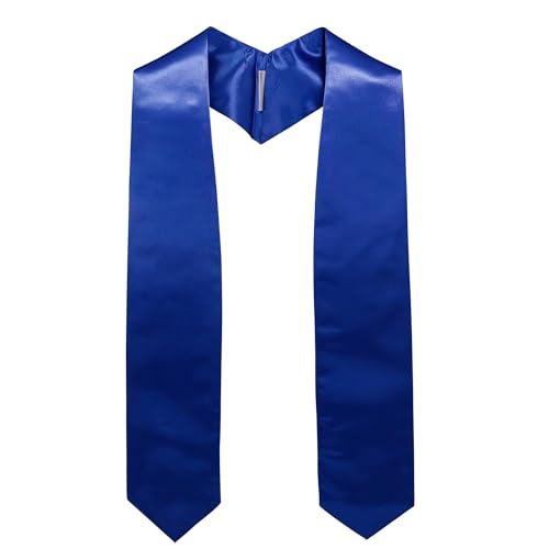 GraduationMall Abschluss Stola für akademische Kirche Priester Chor Stola Stahl 183cm Unisex Erwachsene Königsblau
