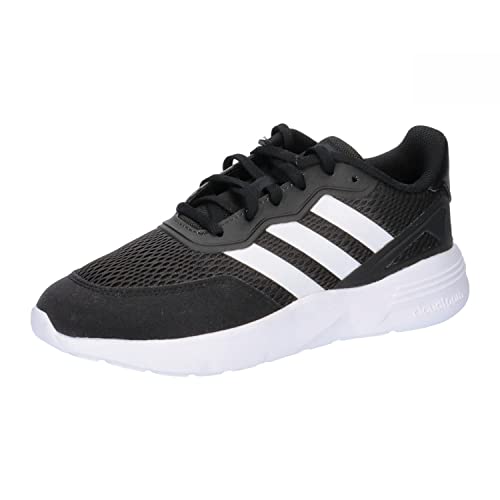 adidas Nebzed Lifestyle Lace Running Sneaker, core black/ftwr white/ftwr white, 39 1/3 EU