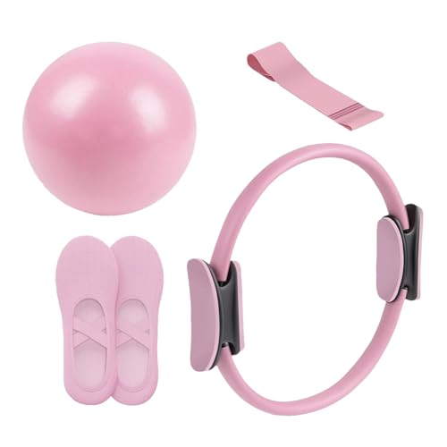 Pilates Set Für Zuhause Pilates Essential Kit Für Frauen Mit Toning Pilates Ring & Long Widerstandsbändern & Pilates -Schleifenbändern & Soft Pilates Ball & Pilates Grip Socken
