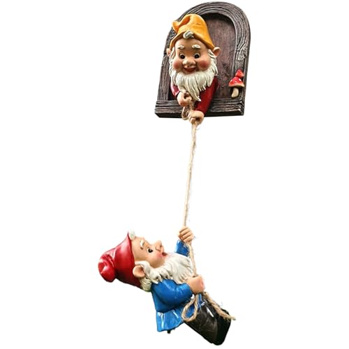 Baumgesichter Dekor Outdoor, Outdoor Baumdekor, 15,8 Höhenklettern Gnomes Baum Hugger, wasserdicht