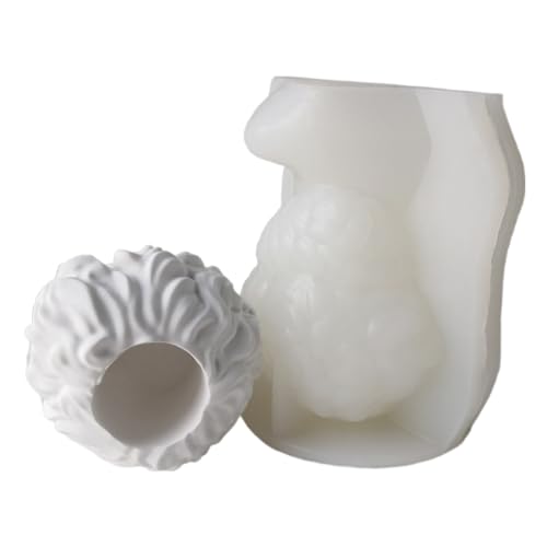 SHOOYIO Silikonform für Blumentöpfe, Skulpturenmann, Stifthalter, Betonform, Sukkulenten, Pflanzgefäß, Werkzeug zum Basteln